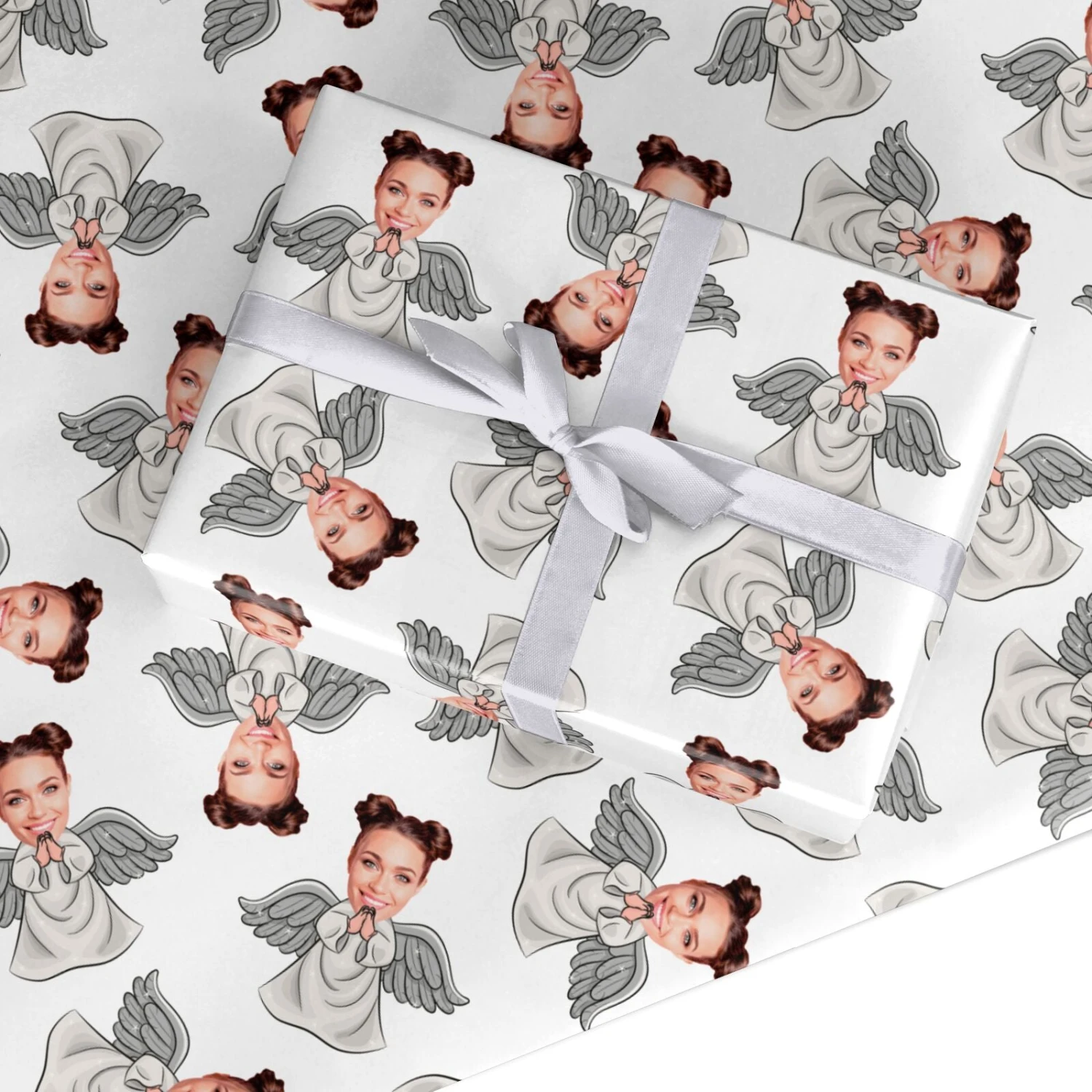 Angel Photo Face Wrapping Paper