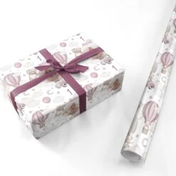 Baby Girls Personalised 1st Birthday Photo Wrapping Paper -Wrap & Case Store Baby Girls Personalised 1st Birthday Photo Personalised Wrapping Paper