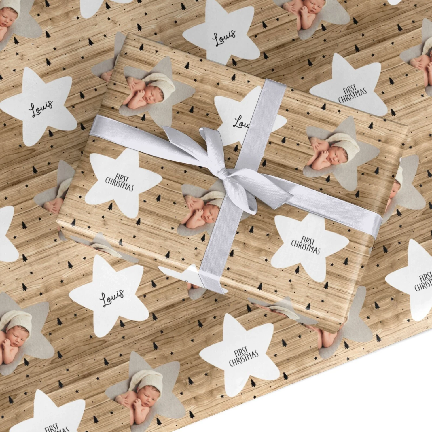 Front Page -Wrap & Case Store Baby Photo Upload Custom Wrapping Paper 1