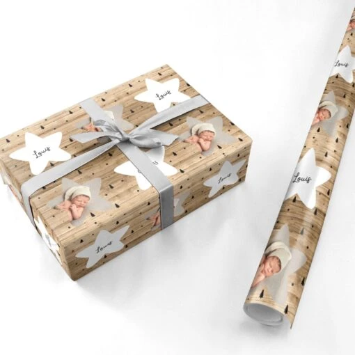 Baby Photo Upload Wrapping Paper - Image 3