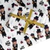 Bah Humbug Photo Face Personalised Christmas Wrapping Paper -Wrap & Case Store Bah Humbug Photo Face Personalised Christmas Custom Wrapping Paper