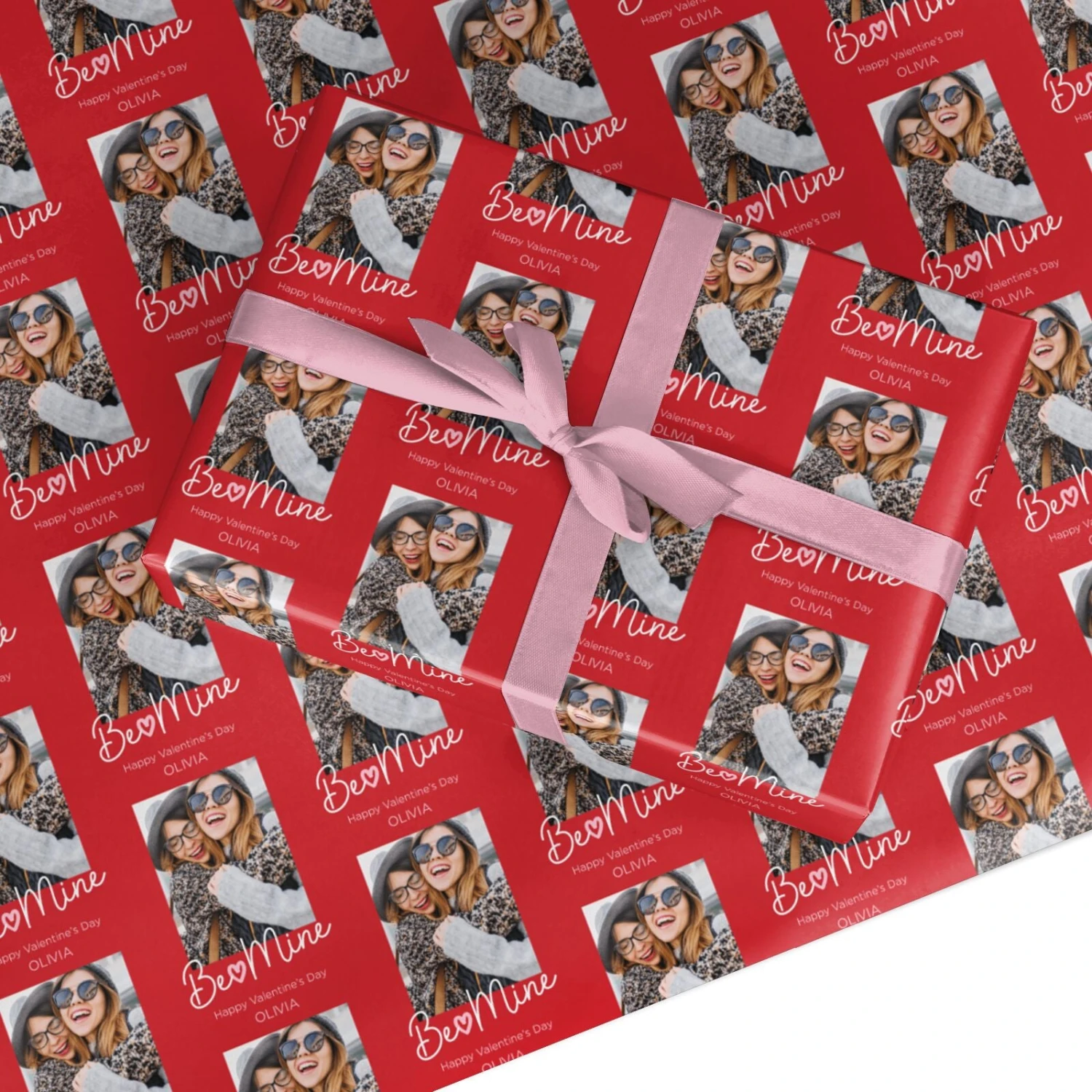 Be Mine Personalised Valentines Day Wrapping Paper