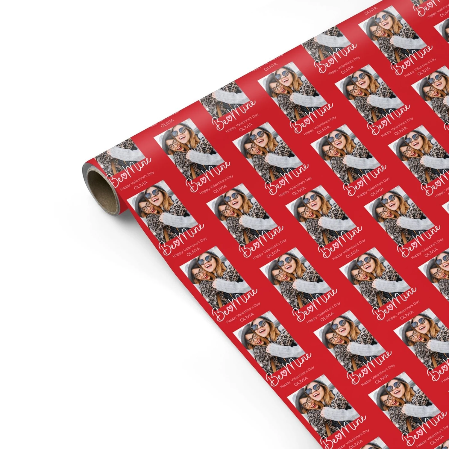 Be Mine Personalised Valentines Day Wrapping Paper - Image 2