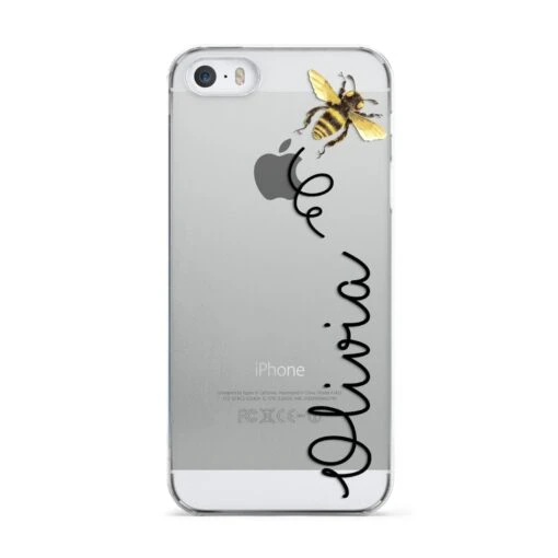 Bee In Flight Personalised Name IPhone Case - Image 3