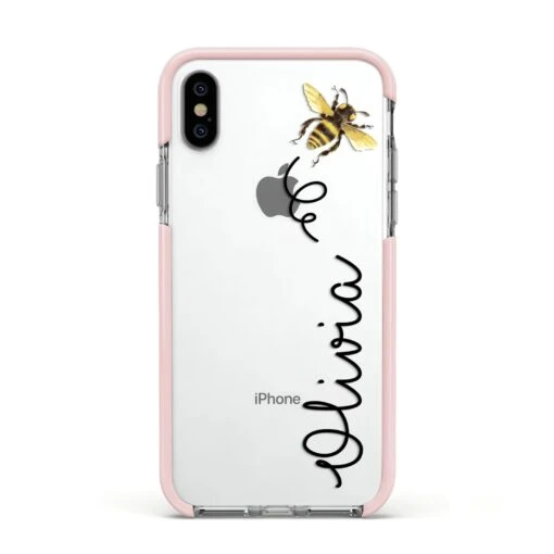 Bee In Flight Personalised Name IPhone Case - Image 19