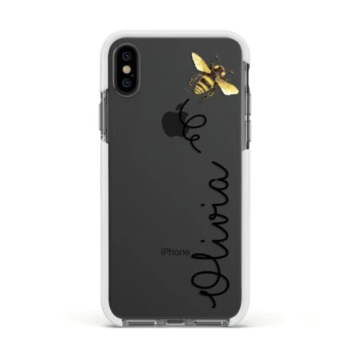 Bee In Flight Personalised Name IPhone Case - Image 18