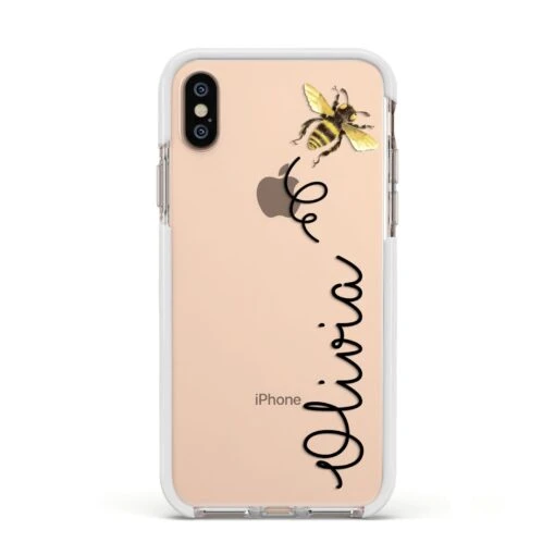 Bee In Flight Personalised Name IPhone Case - Image 17