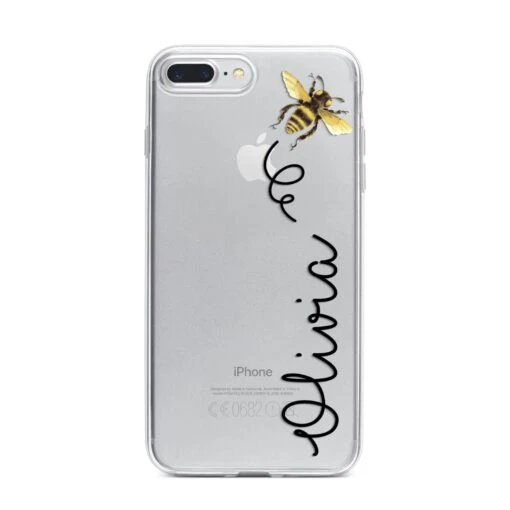 Bee In Flight Personalised Name IPhone Case - Image 14