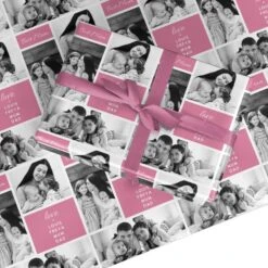 Best Mum Photo Collage Personalised Wrapping Paper