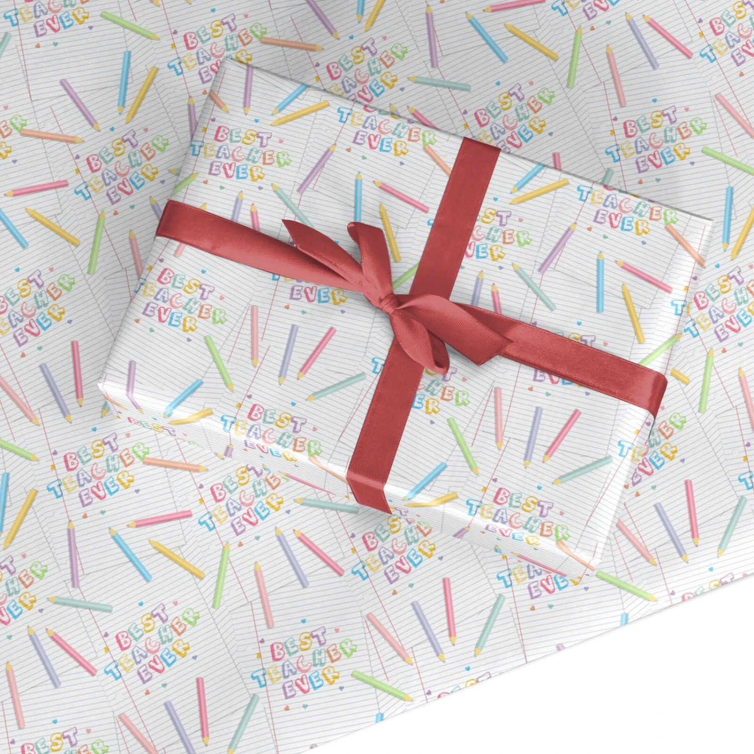 Best Teacher Ever Wrapping Paper