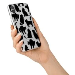 Black Cat IPhone Case -Wrap & Case Store Black Cat iPhone X Bumper Case on Silver iPhone Alternative Image 2