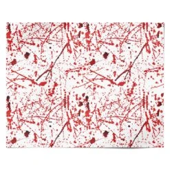 Blood Splatter Wrapping Paper -Wrap & Case Store Blood Splatter Personalised Wrapping Paper Alternative