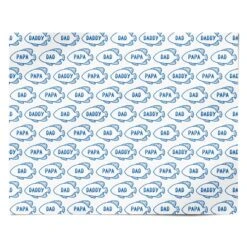 Blue Fish Fathers Day Wrapping Paper -Wrap & Case Store Blue Fish Fathers Day Personalised Wrapping Paper Alternative