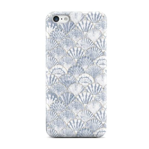 Blue Seashell Pattern IPhone Case - Image 2