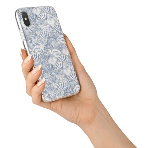 Blue Seashell Pattern IPhone Case - Image 6