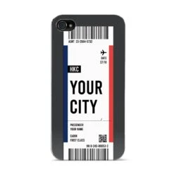Boarding Pass Ticket IPhone Case -Wrap & Case Store Boarding Pass Ticket Apple iPhone 4s Case
