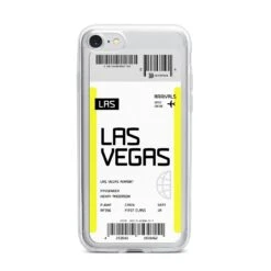 Boarding Pass IPhone Case -Wrap & Case Store Boarding Pass iPhone 7 Bumper Case on Silver iPhone