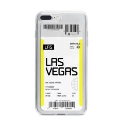 Boarding Pass IPhone Case -Wrap & Case Store Boarding Pass iPhone 7 Plus Bumper Case on Silver iPhone