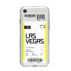 Boarding Pass IPhone Case -Wrap & Case Store Boarding Pass iPhone 8 Bumper Case on Silver iPhone