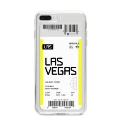 Boarding Pass IPhone Case -Wrap & Case Store Boarding Pass iPhone 8 Plus Bumper Case on Silver iPhone