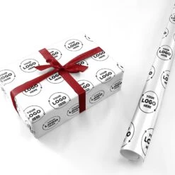 Business Logo Custom Wrapping Paper -Wrap & Case Store Business Logo Custom Personalised Wrapping Paper