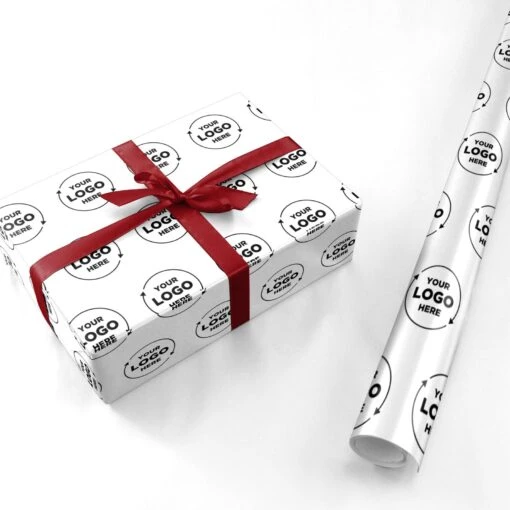 Business Logo Custom Wrapping Paper - Image 3