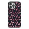Candy Cane Pattern IPhone Case -Wrap & Case Store Candy Cane Pattern iPhone 14 Pro Max Black Impact Case on Silver phone
