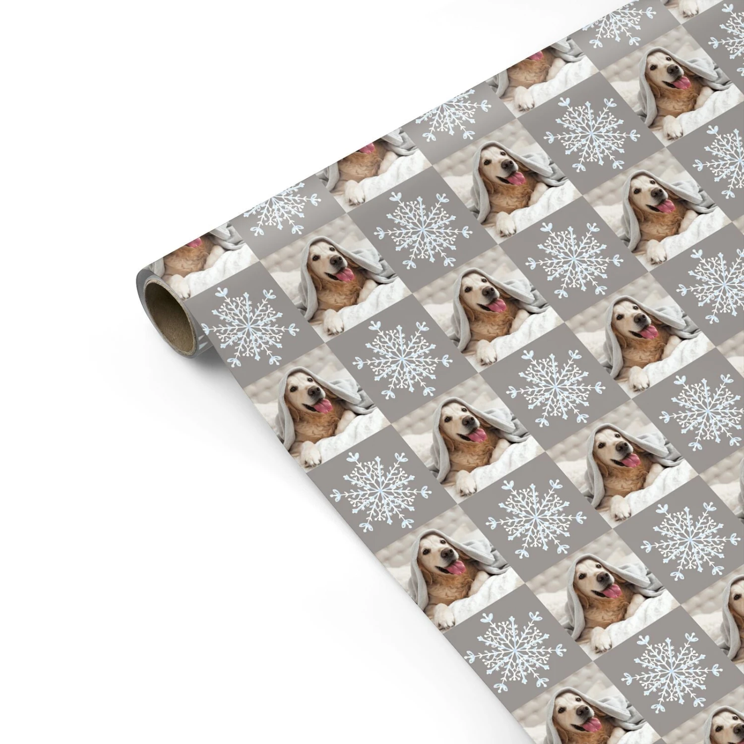 Christmas Dog Photo Wrapping Paper - Image 2