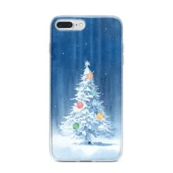 Christmas Tree IPhone Case -Wrap & Case Store Christmas Tree iPhone 7 Plus Bumper Case on Silver iPhone