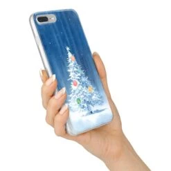 Christmas Tree IPhone Case -Wrap & Case Store Christmas Tree iPhone 7 Plus Bumper Case on Silver iPhone Alternative Image