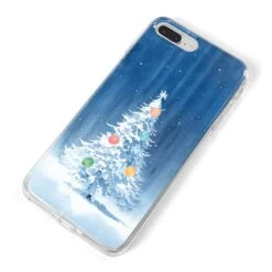 Christmas Tree IPhone Case -Wrap & Case Store Christmas Tree iPhone 8 Plus Bumper Case on Silver iPhone Alternative Image