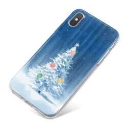 Christmas Tree IPhone Case -Wrap & Case Store Christmas Tree iPhone X Bumper Case on Silver iPhone