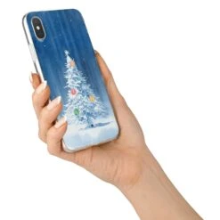 Christmas Tree IPhone Case -Wrap & Case Store Christmas Tree iPhone X Bumper Case on Silver iPhone Alternative Image 2