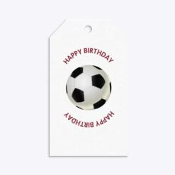 Claret And Blue Personalised Football Shirt Gift Tags -Wrap & Case Store Claret and Blue Personalised Football Shirt Gift Tag Back