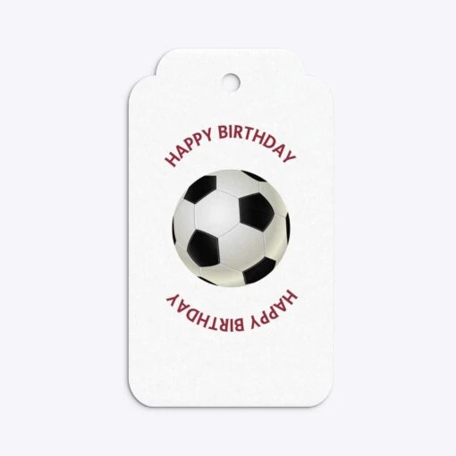 Claret And Blue Personalised Football Shirt Gift Tags - Image 7