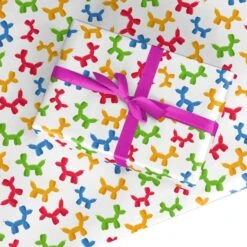 Colourful Balloon Animal Wrapping Paper