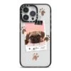 Custom Dog Picture With Name IPhone Case -Wrap & Case Store Custom Dog Picture with Name iPhone 14 Pro Max Black Impact Case on Silver phone