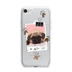 Custom Dog Picture With Name IPhone Case -Wrap & Case Store Custom Dog Picture with Name iPhone 7 Bumper Case on Silver iPhone