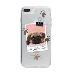 Custom Dog Picture With Name IPhone Case -Wrap & Case Store Custom Dog Picture with Name iPhone 7 Plus Bumper Case on Silver iPhone