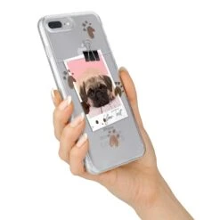 Custom Dog Picture With Name IPhone Case -Wrap & Case Store Custom Dog Picture with Name iPhone 7 Plus Bumper Case on Silver iPhone Alternative Image