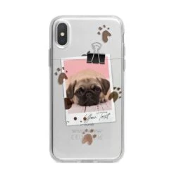 Custom Dog Picture With Name IPhone Case -Wrap & Case Store Custom Dog Picture with Name iPhone X Bumper Case on Silver iPhone Alternative Image 1