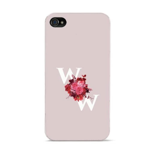 Custom Dual Initial Floral IPhone Case - Image 4