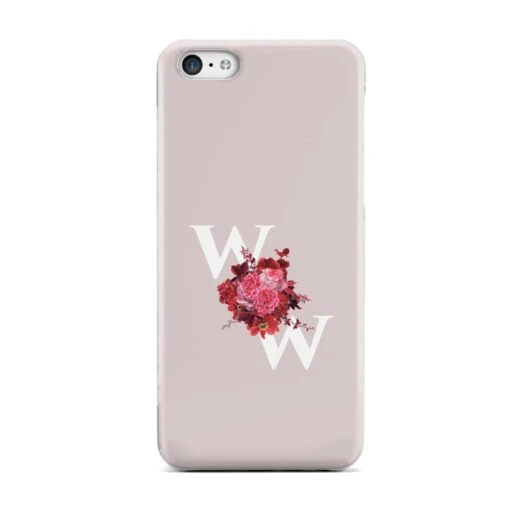 Custom Dual Initial Floral IPhone Case - Image 2