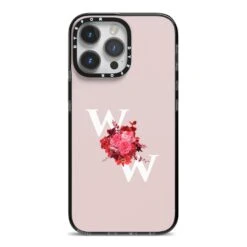 Custom Dual Initial Floral IPhone Case