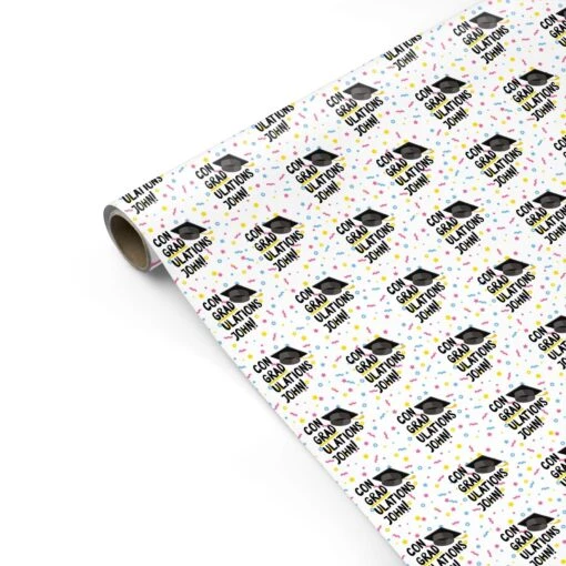 Custom Graduation Wrapping Paper - Image 2