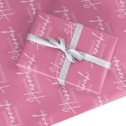 Custom Initial And Name Wrapping Paper