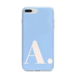 Custom Initial IPhone Case -Wrap & Case Store Custom Initial iPhone 7 Plus Bumper Case on Silver iPhone