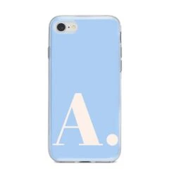 Custom Initial IPhone Case -Wrap & Case Store Custom Initial iPhone 8 Bumper Case on Silver iPhone