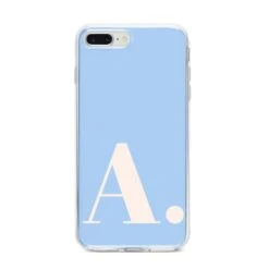Custom Initial IPhone Case -Wrap & Case Store Custom Initial iPhone 8 Plus Bumper Case on Silver iPhone
