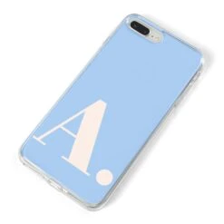 Custom Initial IPhone Case -Wrap & Case Store Custom Initial iPhone 8 Plus Bumper Case on Silver iPhone Alternative Image